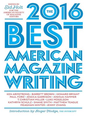 cover image of The Best American Magazine Writing 2016